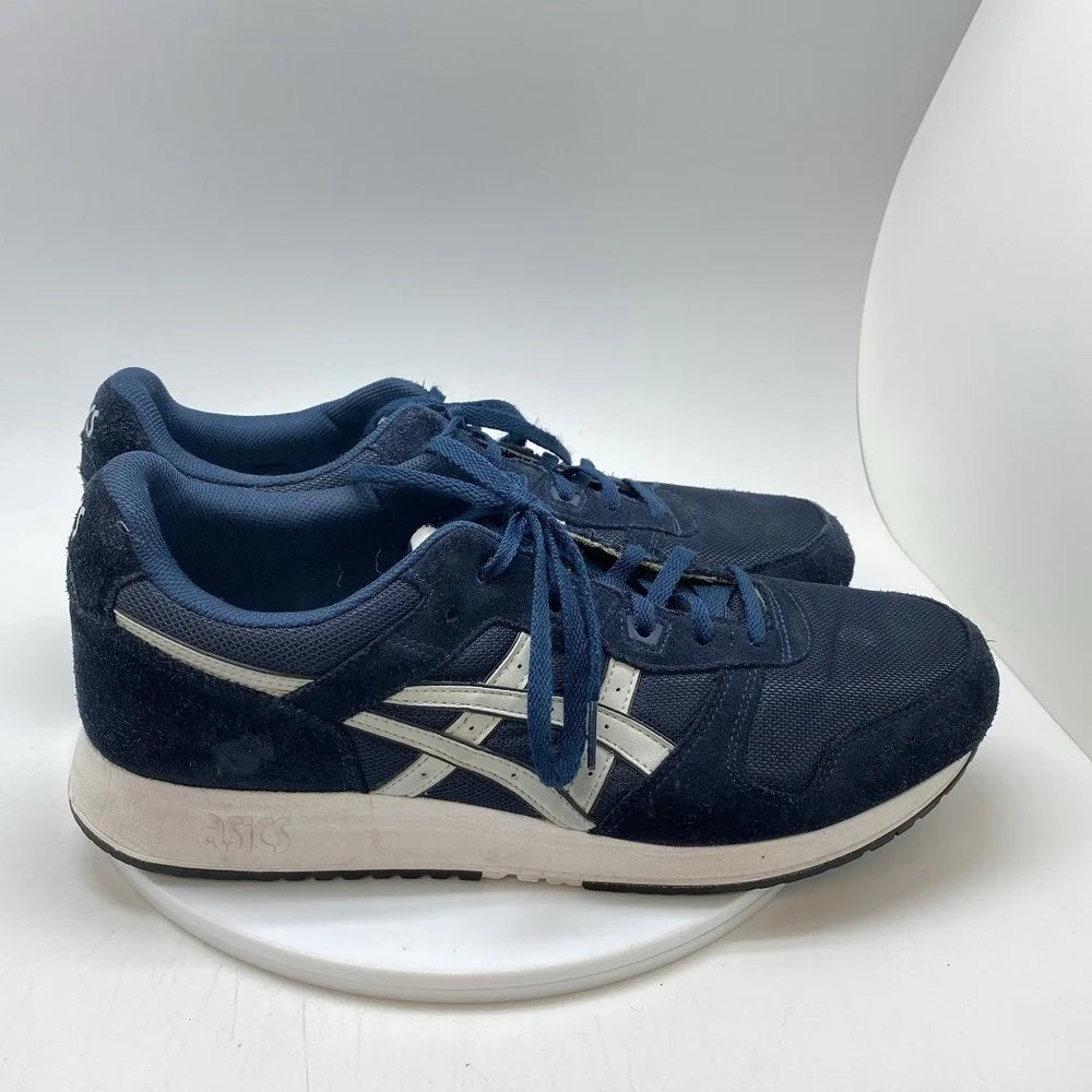 Asics Lyte Classic Sport Shoes Mens 13 Blue Comfort Retro Gym Sneakers 1191A297